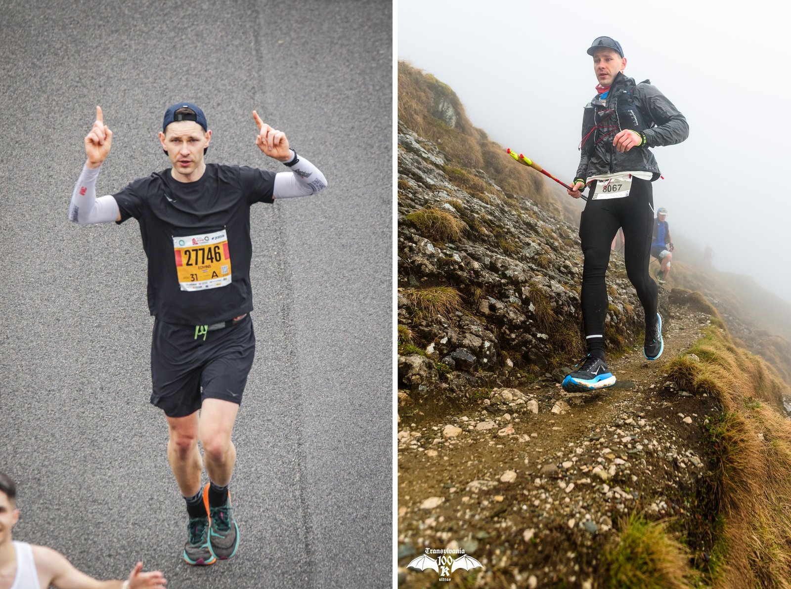 Edvīns Elferts at the 2026 Rome Marathon (bib 27746) and Transilvania Ultra (bib 8067)